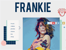 Tablet Screenshot of frankiemusic.com
